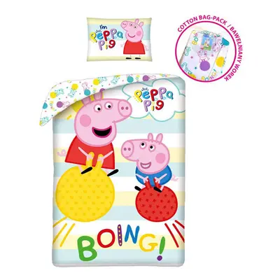 Peppa malac Boing ágyneműhuzat 140×200cm, 70×90 cm