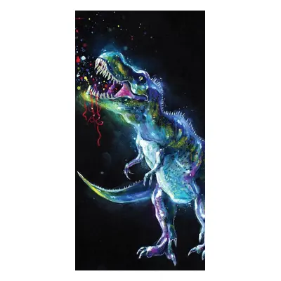 Dinoszaurusz Neon fürdőlepedő, strand törölköző 70*140cm