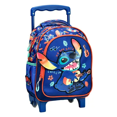 Disney Lilo és Stitch, A csillagkutya Chillin&#039; gurulós ovis hátizsák, táska 30 cm - ÚJ