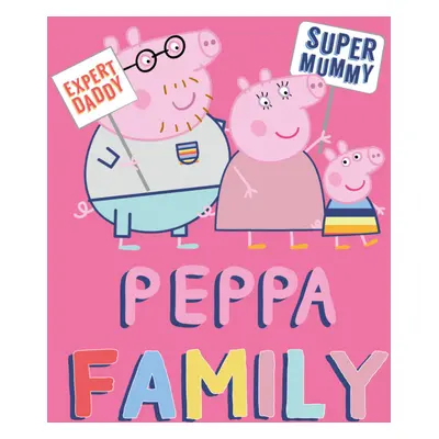 Peppa malac Family Pink polár takaró 100x140cm