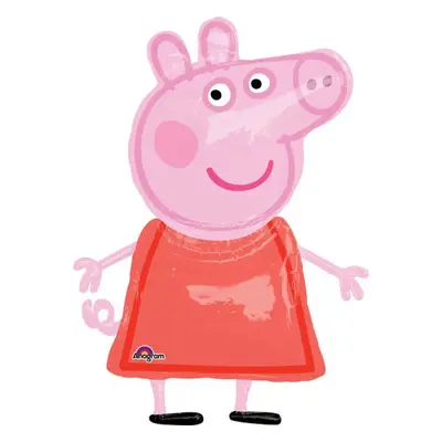 Peppa malac AirWalker, sétáló fólia lufi 121 cm