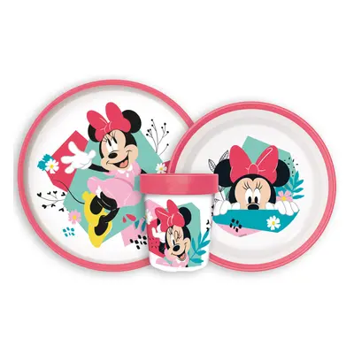 Disney Minnie Being More csúszásmentes étkészlet, micro műanyag szett