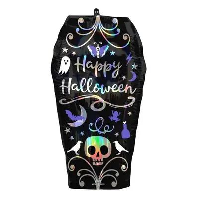 Halloween Coffin, Koporsó fólia lufi 68 cm