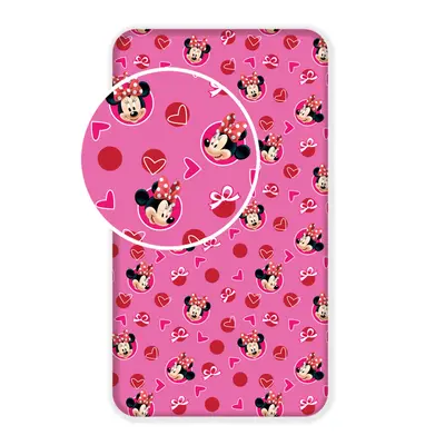 Disney Minnie Hearts gumis lepedő 90x200 cm