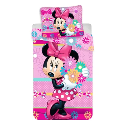 Disney Minnie Bouquet ágyneműhuzat 140×200cm, 70×90 cm