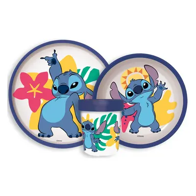 Disney Lilo és Stitch Palms csúszásmentes étkészlet, micro műanyag szett