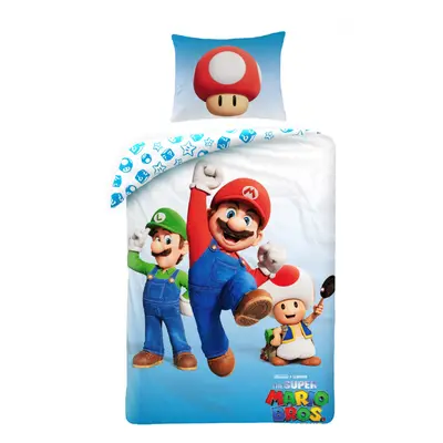 Super Mario Power-Up ágyneműhuzat 140×200cm, 70×90 cm microfibre