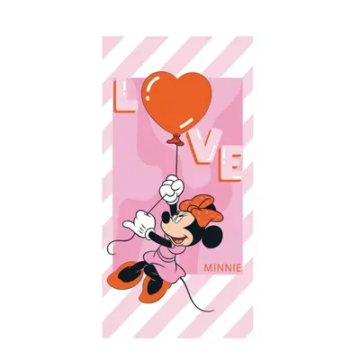 Disney Minnie Love fürdőlepedő, strand törölköző 70x140cm