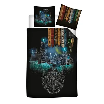 Harry Potter Enchanted Night ágyneműhuzat 140×200cm, 63×63 cm microfibre