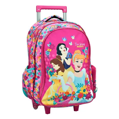 Disney Hercegnők Spring gurulós iskolatáska, táska 46 cm - ÚJ