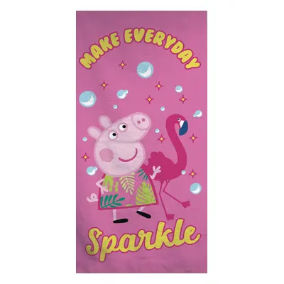 Peppa malac Sparkle fürdőlepedő, strand törölköző 70x140cm