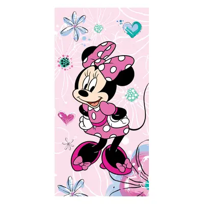 Disney Minnie Pink Bow fürdőlepedő, strand törölköző 70x140cm