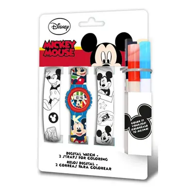 Disney Mickey Fun digitális karóra + színezhető óraszíj szett