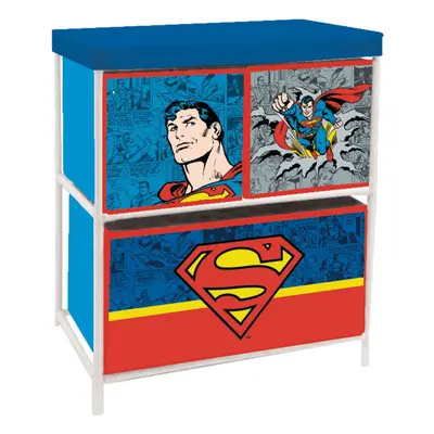 Superman játéktároló állvány 3 rekeszes 53x30x60 cm