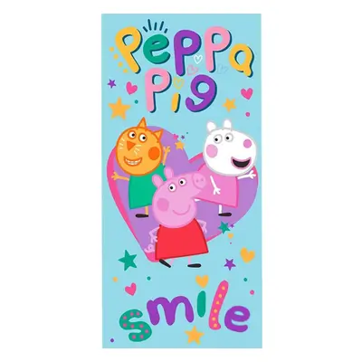 Peppa malac Smile fürdőlepedő, strand törölköző 70x140cm