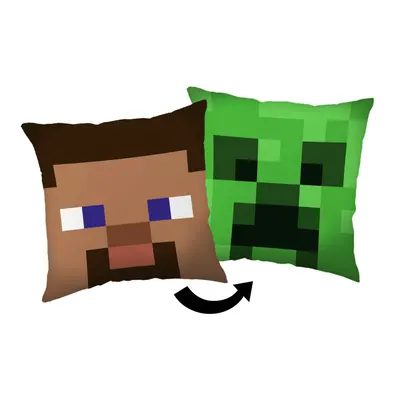 Minecraft Steve Creeper párna, díszpárna 40*40 cm