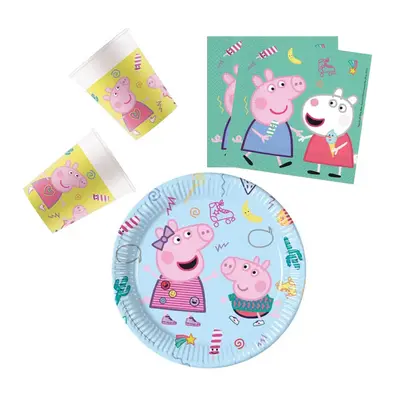 Peppa malac Messy Play party szett 36 db-os 23 cm-es tányérral