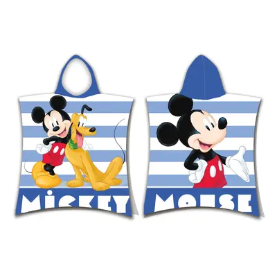 Disney Mickey Stripe strand törölköző poncsó 50x115cm