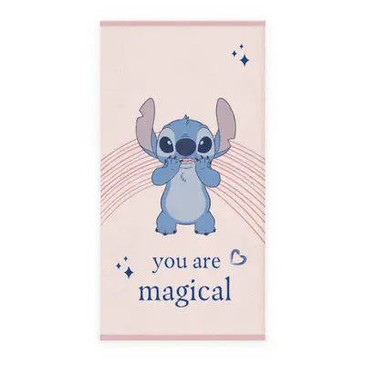 Disney Lilo és Stitch, A csillagkutya Magical fürdőlepedő, strand törölköző 60x120cm