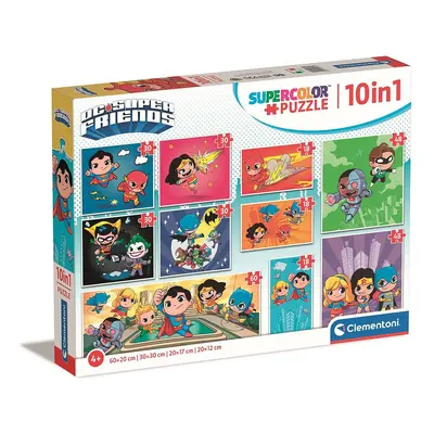 DC Super Hero Idols 10 az 1-ben puzzle Clementoni