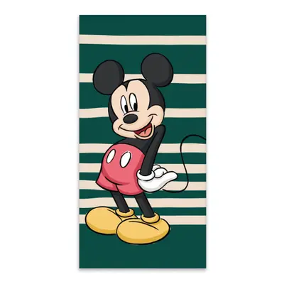 Disney Mickey Green fürdőlepedő, strand törölköző 60x120cm