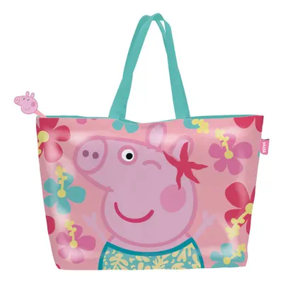 Peppa malac Flower strand táska 48 cm - ÚJ