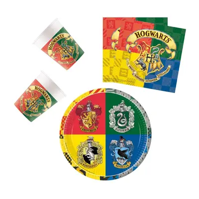 Harry Potter Hogwarts Houses party szett 36 db-os 23 cm-es tányérral