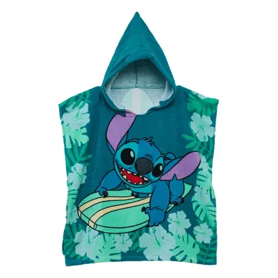 Disney Lilo és Stitch, A csillagkutya Surf strand törölköző poncsó 60x120 cm