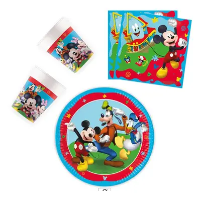 Disney Mickey Rock the House party szett 36 db-os 23 cm-es tányérral