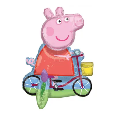 Peppa malac Bicycling fólia lufi 55 cm