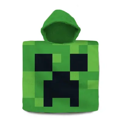 Minecraft Green strand törölköző poncsó 60x120 cm