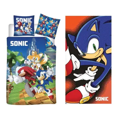 Sonic, a sündisznó Speedy Dreams ágyneműhuzat és törölköző szett