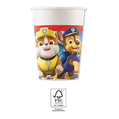 Mancs Őrjárat Rescue Heroes papír pohár 8 db-os 200 ml FSC