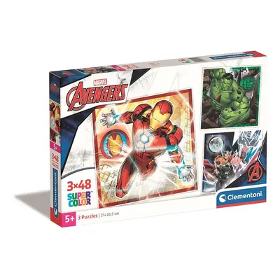 Bosszúállók Superheroes 3x48 db-os puzzle Clementoni