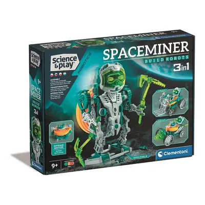 Robot Spaceminer 3 az 1-ben építőjáték Clementoni