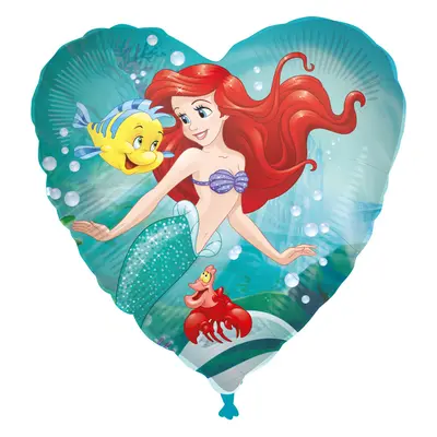 Disney Hercegnők, Ariel Curious fólia lufi 46 cm