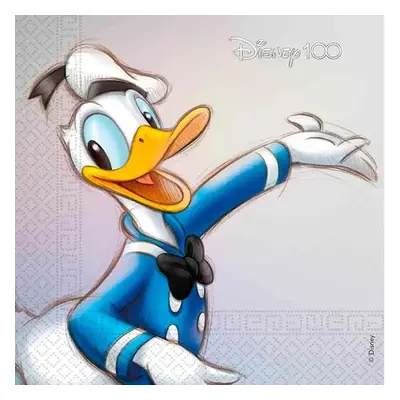 Disney Donald 100 szalvéta 20 db-os 33x33 cm FSC