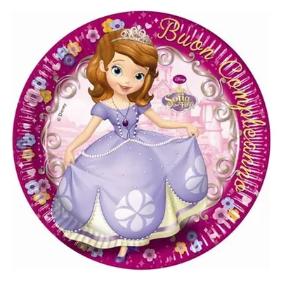 Disney Szófia First papírtányér 8 db-os 23 cm