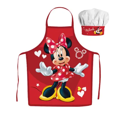 Disney Minnie Red Hearts gyerek kötény 2 darabos szett