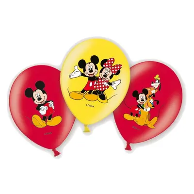 Disney Mickey Friends léggömb, lufi 6 db-os 11 inch (27,5cm)