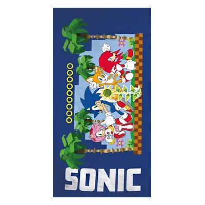 Sonic a sündisznó fürdőlepedő, strand törölköző 70x140cm (Fast Dry)