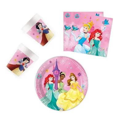 Disney Hercegnők Live Your Story party szett 36 db-os 20 cm-es tányérral