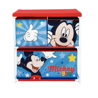 Disney Mickey Star játéktároló állvány 3 rekeszes 53x30x60 cm