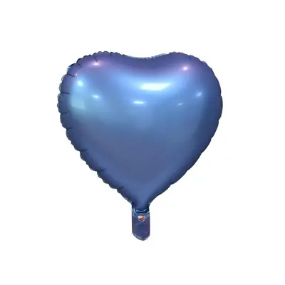 Matt Violet Heart, Lila szív fólia lufi 37 cm