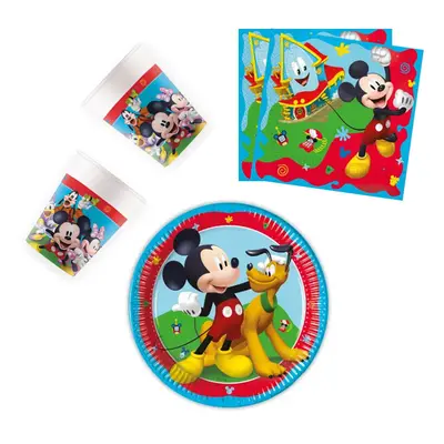 Disney Mickey Rock the House party szett 36 db-os 20 cm-es tányérral