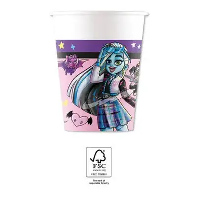 Monster High Friends papír pohár 8 db-os 200 ml FSC