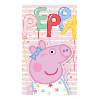 Peppa malac Party kéztörlő, arctörlő, törölköző 30x50 cm