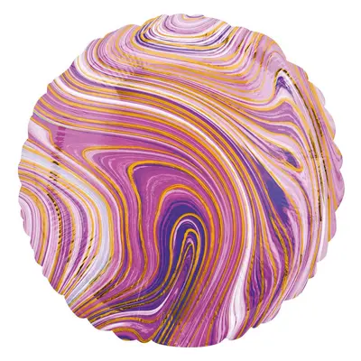 Purple Circle, Lila Fólia lufi 43 cm