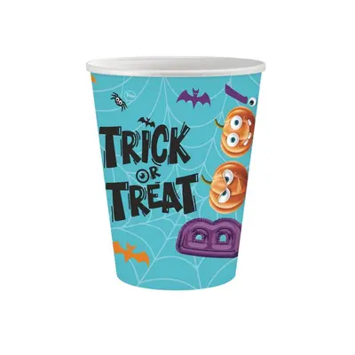 Halloween Boo papír pohár 6 db-os 250 ml