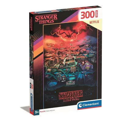 Stranger Things Hawkins 300 db-os puzzle Clementoni